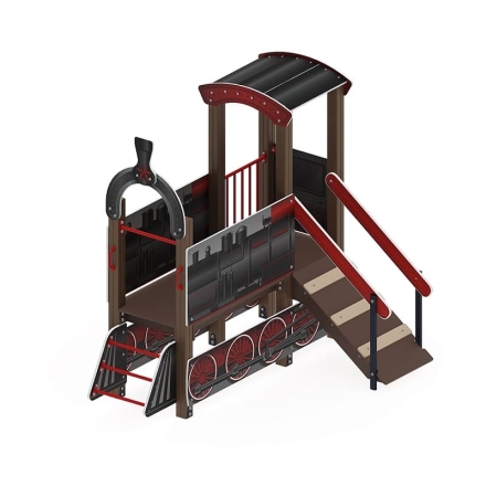 Паровозик (черный) - Беседка мини - МФ 10.03.05-10, фото 4