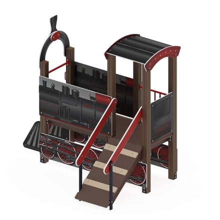 Паровозик (черный) - Беседка мини - МФ 10.03.05-10, фото 1