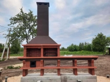 Печь Аристократ 730 S Прямоугольный кирпич красный