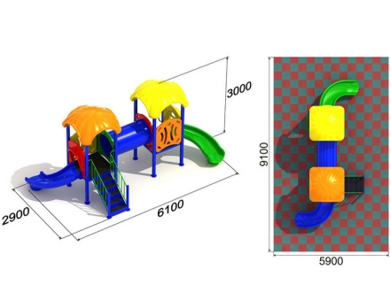 Детская игровая площадка Радуга 2.2, фото 2