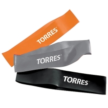 Эспандер &quot;TORRES набор латексных жгутов&quot;, длина 24 см, шир. 5 см, три жгута в комплекте 