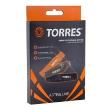 Эспандер &quot;TORRES набор латексных жгутов&quot;, длина 24 см, шир. 5 см, три жгута в комплекте 