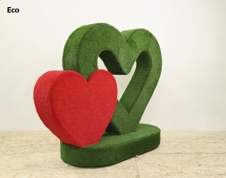 Топиари стела сердца Гармония, мини - газон Есо, фото 1