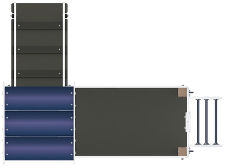 Паровозик (серо-синий) - Беседка мини - МФ 10.03.05-11, фото 5