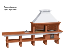 Печь Аристократ 730 S Радиальный кирпич красный