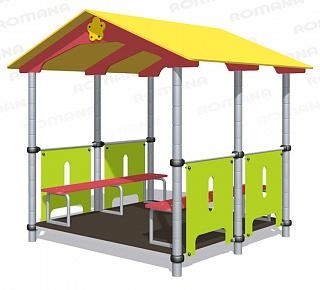 Игровой домик-беседка Romana 301.08.00 для детских площадок, фото 2