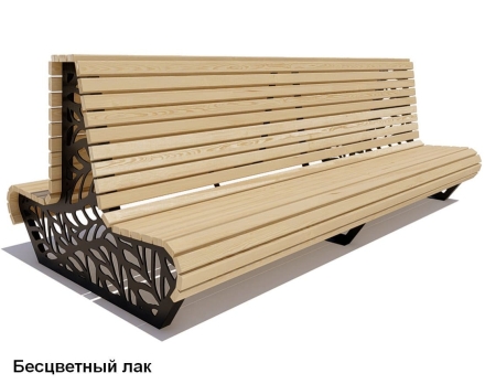 Скамейка уличная Ялта, Сосна 1,5 м, фото 1