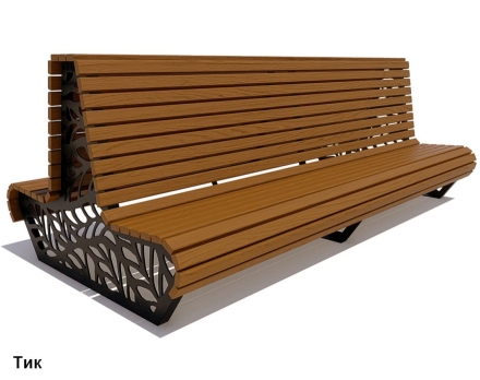 Скамейка уличная Ялта, Сосна 1,5 м, фото 3