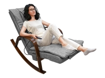 Массажное кресло качалка FUJIMO F2002 МСX Time2Chill Grey (Tailor 7) Вишня Массажное кресло качалка FUJIMO F2002 МСX Time2Chill Grey (Tailor 7) Вишня