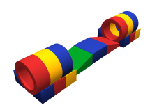 Мягкий спортивный модуль «Змейка» Мягкий спортивный модуль «Змейка»