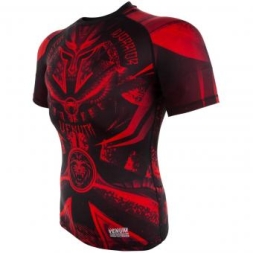 Рашгард Venum Gladiator Black/Red S/S, фото 2