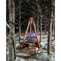 Сибирский банный чан "Елисей Силович" на бревнах + печь 1650 мм Сибирский банный чан "Елисей Силович" на бревнах + печь 1650 мм