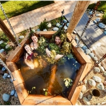 Сибирский банный чан "Елисей Силович" на бревнах + печь 1650 мм Сибирский банный чан "Елисей Силович" на бревнах + печь 1650 мм