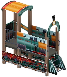 Паровозик (цветной) - Беседка мини - МФ 10.03.05-12, фото 3 Паровозик (цветной) - Беседка мини - МФ 10.03.05-12, фото 3