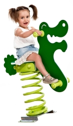 Качалка на пружине Safari Крокодил для детской площадки, фото 2 Качалка на пружине Safari Крокодил для детской площадки, фото 2