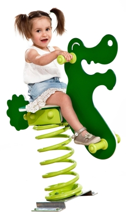 Качалка на пружине Safari Крокодил для детской площадки, фото 2