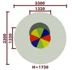 Стол детский с навесом 02006.21 для игровой площадки, фото 3