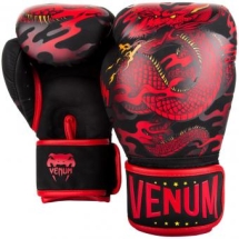 Перчатки боксерские Venum Dragon's Flight Black/Red