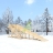 Зимняя горка "IgraGrad Snow Fox", скат 10 м, без окраски