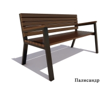 Садово-парковая скамейка «Гамбург», Лиственница 1,2 м
