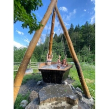 Сибирский банный чан "Елисей Силович" на бревнах 1650 мм Сибирский банный чан "Елисей Силович" на бревнах 1650 мм