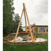 Сибирский банный чан "Елисей Силович" на бревнах 1650 мм Сибирский банный чан "Елисей Силович" на бревнах 1650 мм