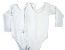 Купальник гимнастический дет.п/э р.S 0705 белый Купальник гимнастический дет.п/э р.S 0705 белый