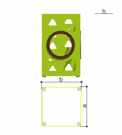 Игровой модуль Romana Домик 115.04.00 для уличных спортивных площадок, фото 2
