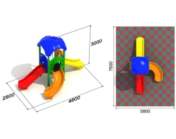 Детская площадка Ромашка 3.2, фото 3 Детская площадка Ромашка 3.2, фото 3