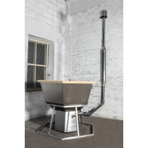 Сибирский банный чан "Елисей Силович" на подставке + печь 1650 мм опора - нерж. сталь Сибирский банный чан "Елисей Силович" на подставке + печь 1650 мм опора - нерж. сталь