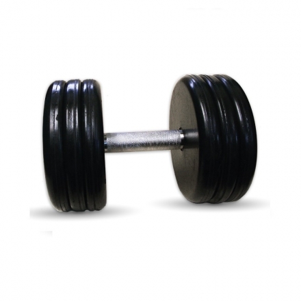 Гантель Barbell 36 кг классик с вращающейся ручкой хром, фото 1