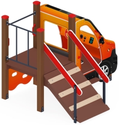 Машинка (оранжевая) - Беседка машинка - МФ 10.03.06-01, фото 3 Машинка (оранжевая) - Беседка машинка - МФ 10.03.06-01, фото 3