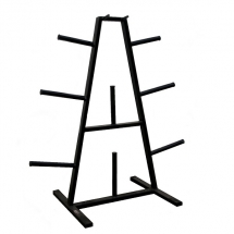 Подставка PutiSporta под диски d-26-31мм, на 8 посадочных мест с местом под пару гантельных грифов Подставка PutiSporta под диски d-26-31мм, на 8 посадочных мест с местом под пару гантельных грифов