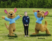 Топиари кенгуренок Крошка Лу - газон Eco + Deluxe Топиари кенгуренок Крошка Лу - газон Eco + Deluxe