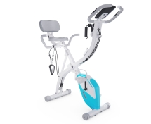 Велотренажер X-Bike DFC DavCreator Max, бело-голубой 