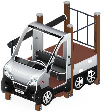 Машинка (серая) - Беседка машинка - МФ 10.03.06-02, фото 1