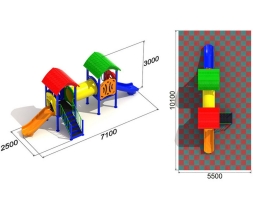 Детская игровая площадка Радуга 1.1.1, фото 2