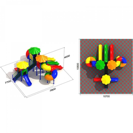 Детская игровая площадка Семицветик 2.3, фото 3