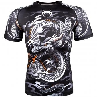Рашгард Venum Dragon&#039;s Flight Black/White S/S, фото 1