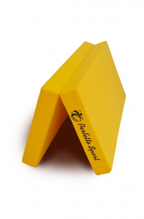 Мат № 10 (100 х 150 х 10) складной 1 сложение "PERFETTO SPORT" жёлтый, фото 2