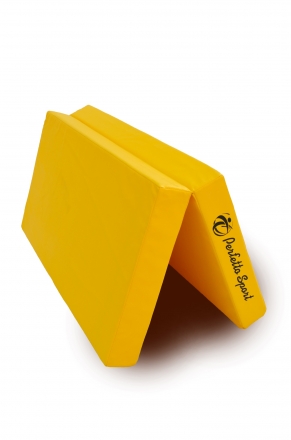 Мат № 10 (100 х 150 х 10) складной 1 сложение "PERFETTO SPORT" жёлтый, фото 1