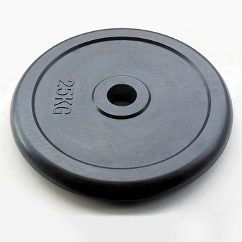 Диск JOHNS d51 мм черный обрезиненный, 25кг, фото 1