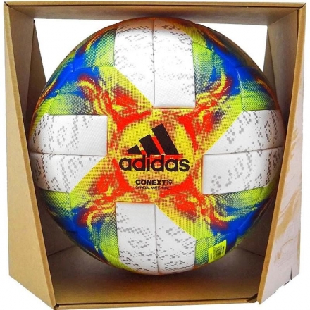 Мяч футбольный профессиональный &quot;ADIDAS Conext 19 OMB&quot;, р.5, 6 пан., оф.мяч женского ЧМ2019 по футболу, FIFA Quality Pro, фото 2
