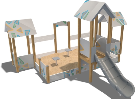 Песочный дворик Усадьба ПС108.00.1 для детской площадки, фото 1