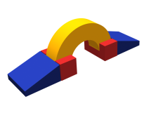 Мягкий спортивный модуль «Баррикада» Мягкий спортивный модуль «Баррикада»