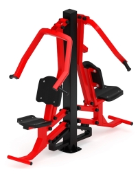 Жим от груди двойной (красный) - Уличный тренажер двойной - СТ 030-11.И1, фото 5 Жим от груди двойной (красный) - Уличный тренажер двойной - СТ 030-11.И1, фото 5