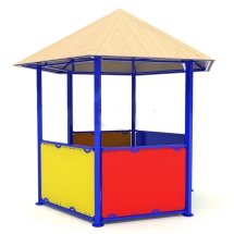 Уличная беседка 3000 фанера для парков и дворов