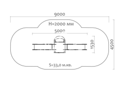 Горка двойная Слоненок 08411 для детской площадки, фото 3