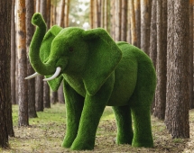 Топиари слон Барон - газон Premium