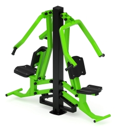 Жим от груди двойной (зеленый) - Уличный тренажер двойной - СТ 030-12.И1, фото 1 Жим от груди двойной (зеленый) - Уличный тренажер двойной - СТ 030-12.И1, фото 1